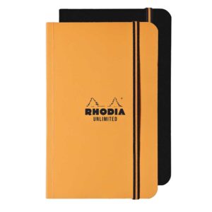 Notes 9x14, Rhodia Unlimited, diktando, narančasto/crni mix