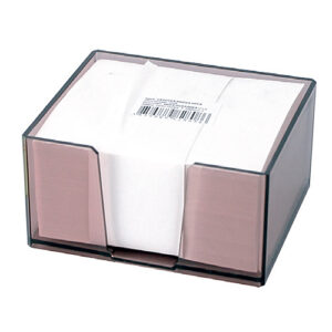 Stolna kocka s papirom 9,5x6,5x 5,7 cm, prozirna