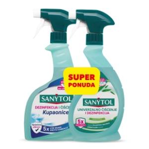 Sanytol Duo Pack višenamjensko + kupaonica, 2 x 500 ml