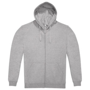 Majica dugi rukavi zip B&C ID.224 280g svijetlosiva XL