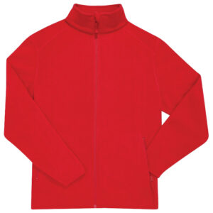 Jakna zip-flis B&C Reset Polar Fleece crvena M