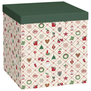 Kutija ukrasna kartonska X-mas 23x23x24cm Stewo 5123 98