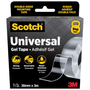 Traka ljepljiva obostrana gel Universal 30mm/3m Scotch 420-3030-EU 3M. Prozirna