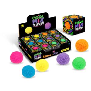 Igračka cool mix fluffy texture loptica 6cm  (sort)