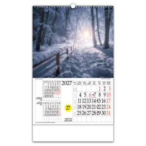 Kalendar "Natura Croatica" s rotacijskim krugom, spirala, Nikoprom