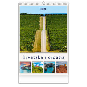 Kalendar "Hrvatska 2027" 13 listova, spirala KAL.