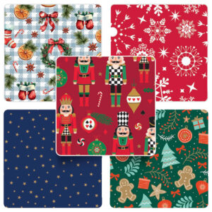 Papir ukrasni rola 70x200 cm Christmas Mix novogodišnji Interdruk