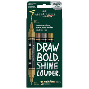 Marker obostrani Multimarker mirror pk3 Faber Castell 185966 sort blister