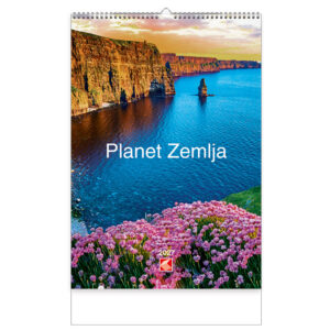 Kalendar "Planet Zemlja 2027" 13 listova, spirala KAL.