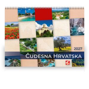 Kalendar zidni Čudesna Hrvatska 2027.