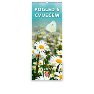 Kalendar zidni Pogled s cvijećem 2027.