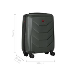 Kofer Wenger Prymo Carry-On, 36/43 L, dimenzije 55×40×20cm, antracit