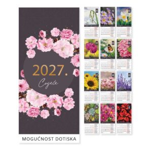 Kalendar zidni NN Cvijeće 2027.