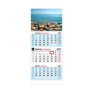 Kalendar zidni NN trodijelni more 2027.