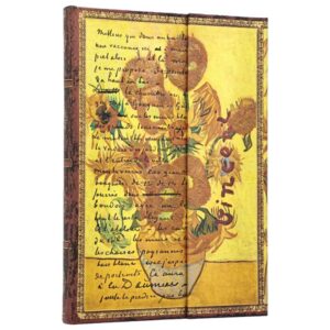Notes 12,5x18 cm, magnetno zatvaranje na preklop,  Van Gogh, Sunflowers Paperblanks